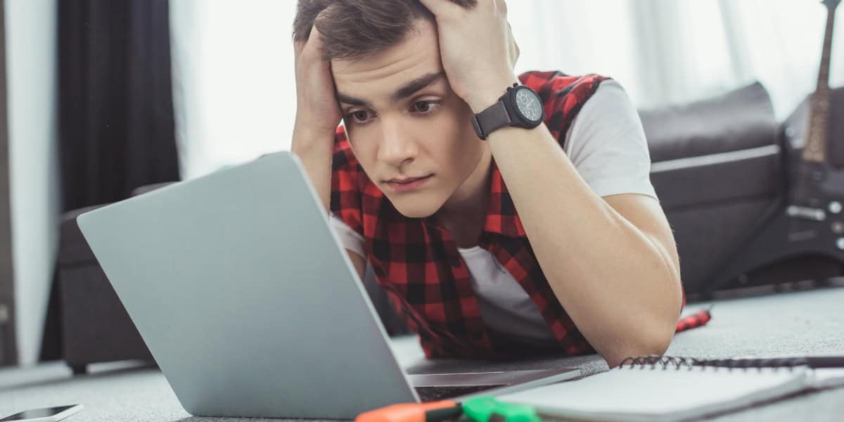 Stressed Student 1200x600 px