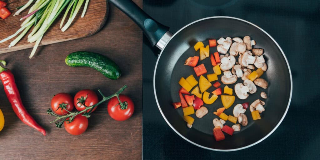 Cooking healthy food
