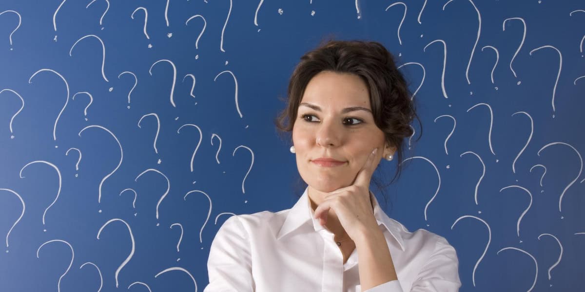 Woman questioning