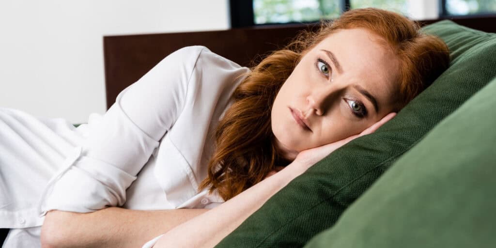 Depressed woman