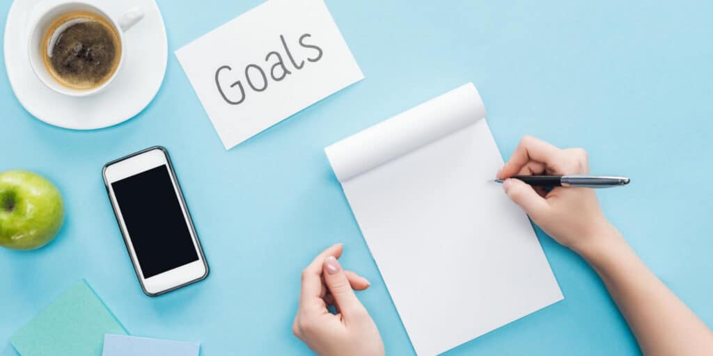 write down goals