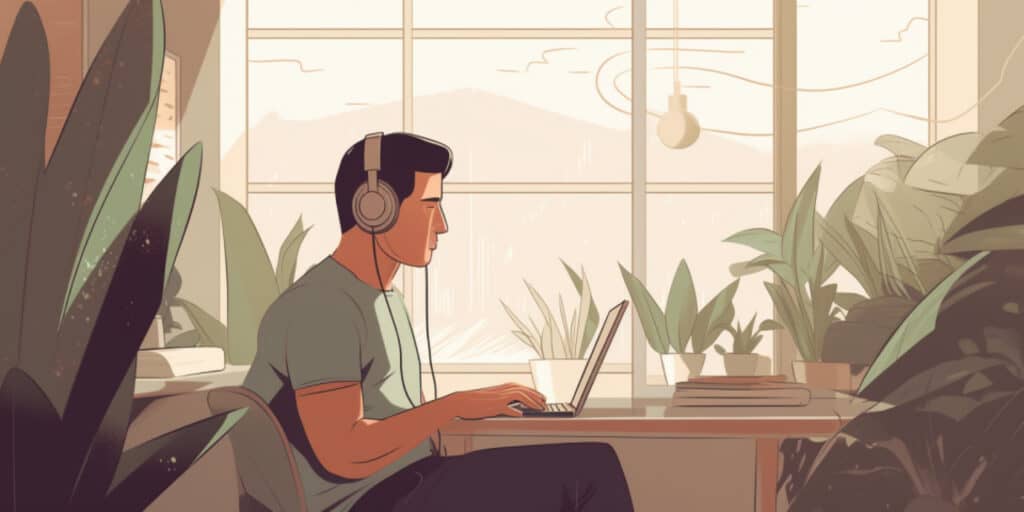 Calm workspace