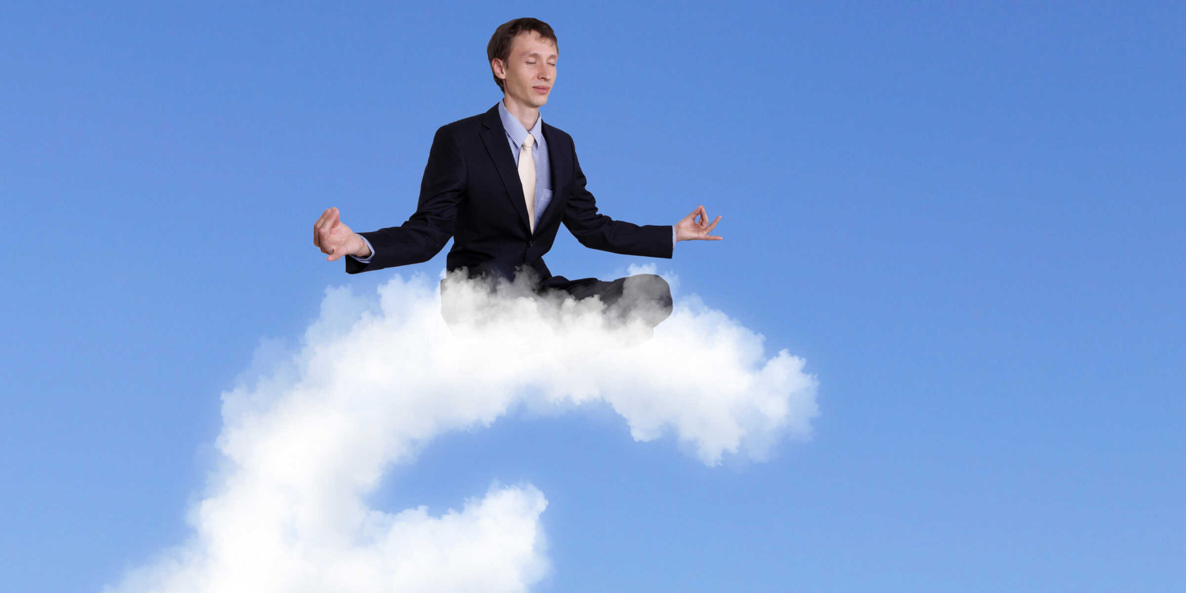 man cloud mindful