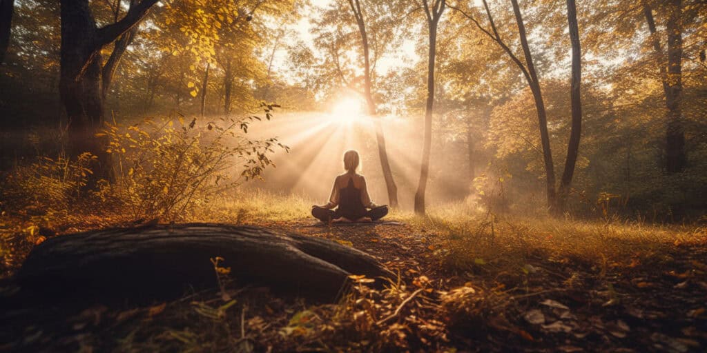 yoga practice outdoors