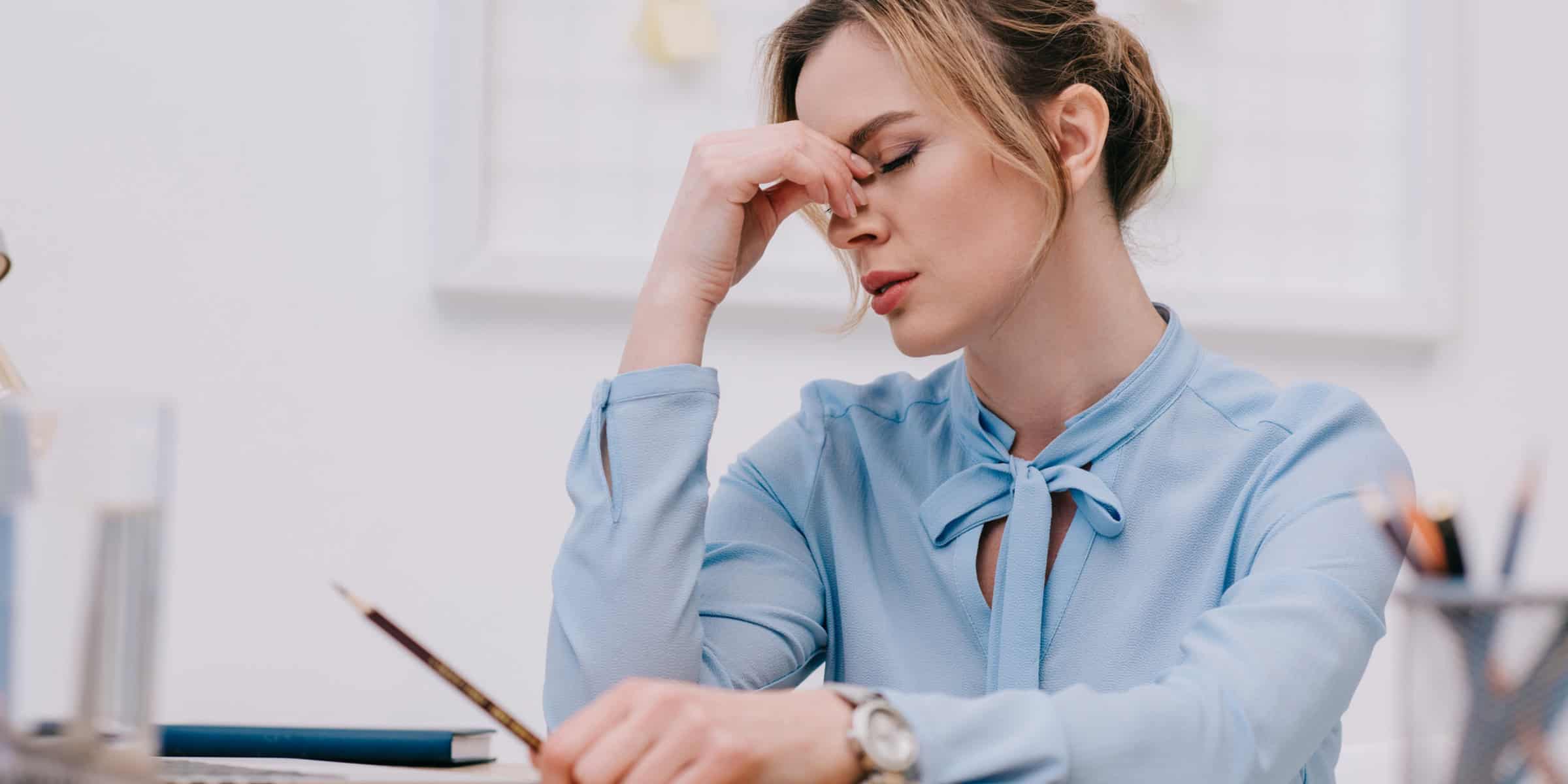 woman stressed