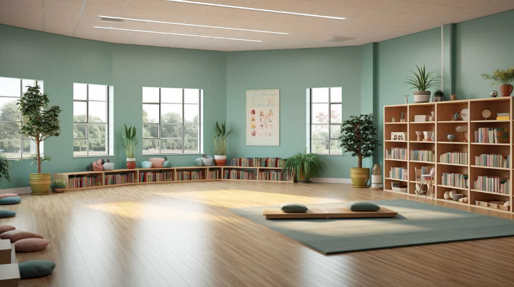 A room with bookshelves and a wooden floor.