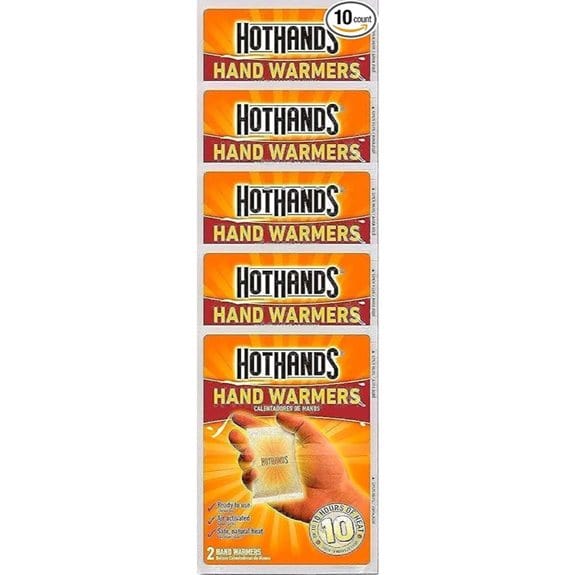HotHands Hand Warmers 10 count (5 pack with 2 warmers per pack)