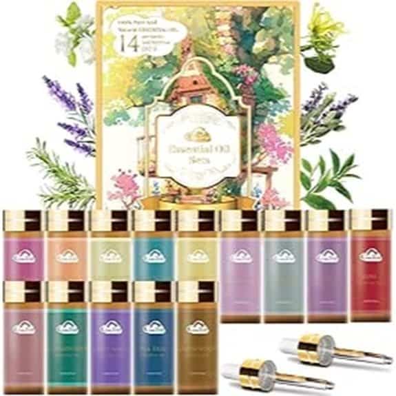 14pc Fragrance Essential Oils Set for Aromatherapy (5mL)