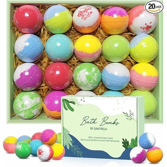 20 organic bath bombs