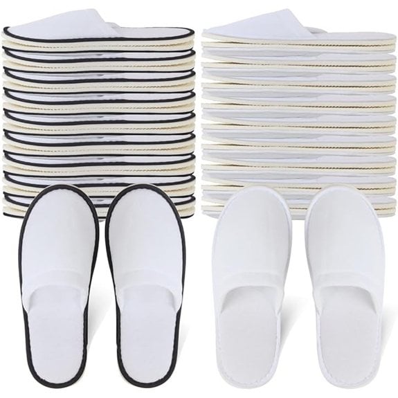 Yeios Disposable Guest Slippers (20 Pairs) Non-slip