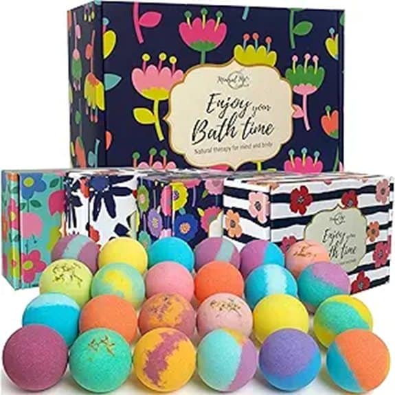 24 natural organic bath bombs