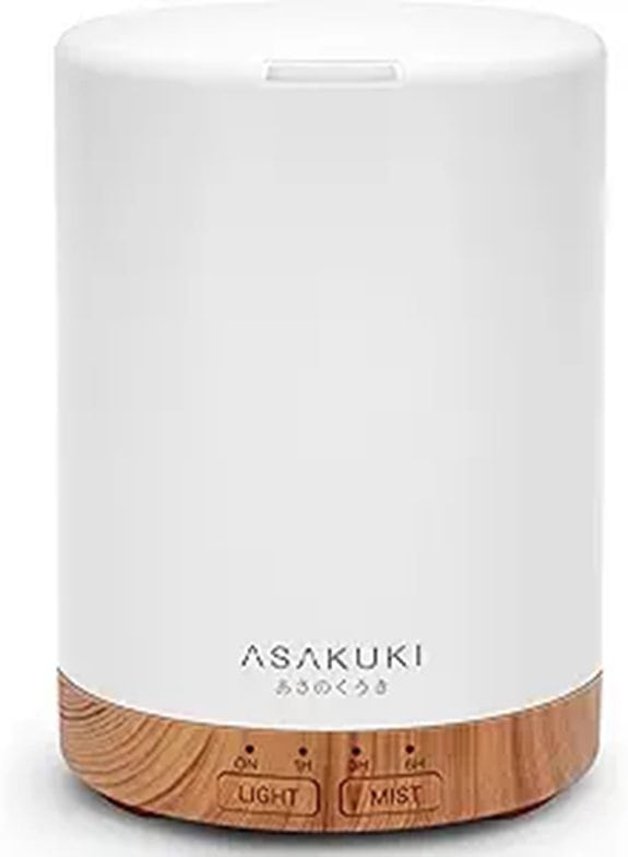 ASAKUKI 300ML Essential Oil Diffuser with Auto-Off