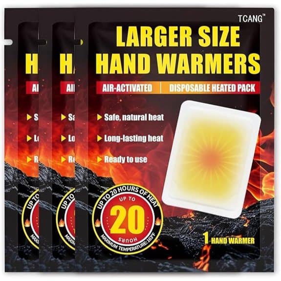 3-Pack Disposable Hand Warmers – 20 Hours