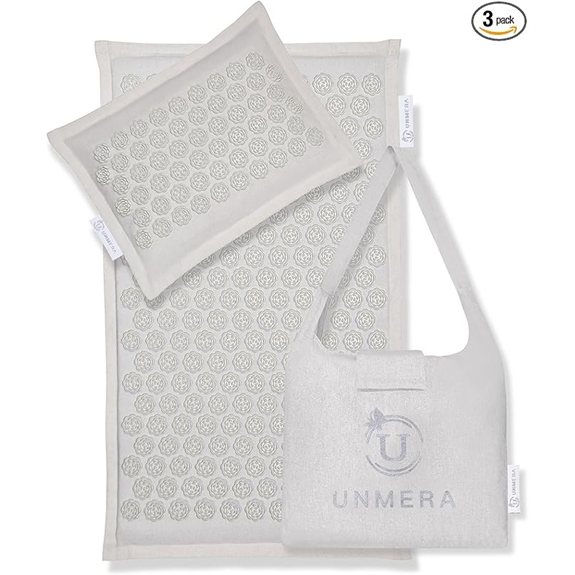 UNMERA Acupressure Mat and Pillow Set Carrying Bag