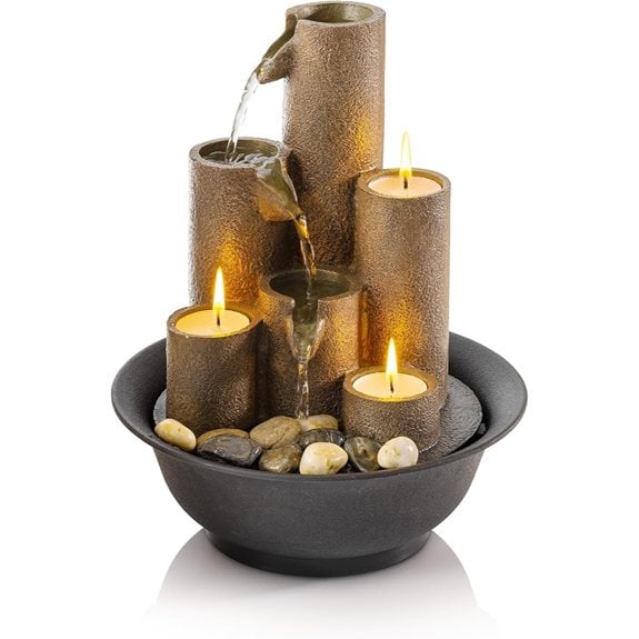 Alpine WCT202 Indoor Tabletop Tiered Water Fountain 11