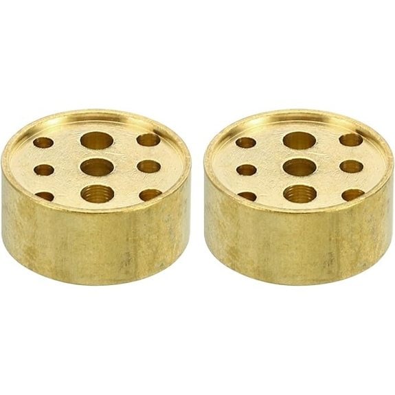 PATIKIL Brass Incense Holder (2-Pack 9 Holes)