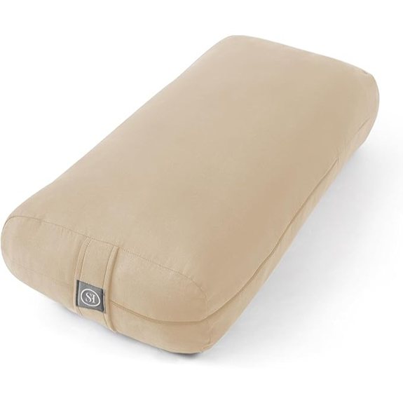 Buckwheat Hulls Meditation Cushion Bolster Pillow