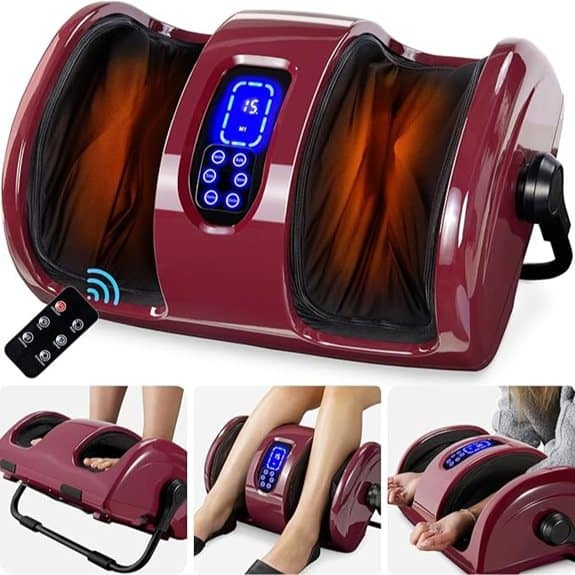 Best Choice Heated Shiatsu Foot Massager - Burgundy