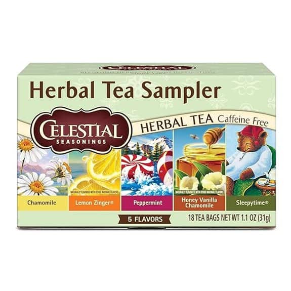 Celestial Seasonings Herbal Tea Sampler Caffeine Free