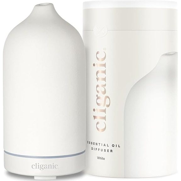 Cliganic Ceramic Diffuser 100ml Ultrasonic Aromatherapy