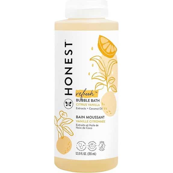The Honest Company Foaming Bubble Bath Citrus Vanilla