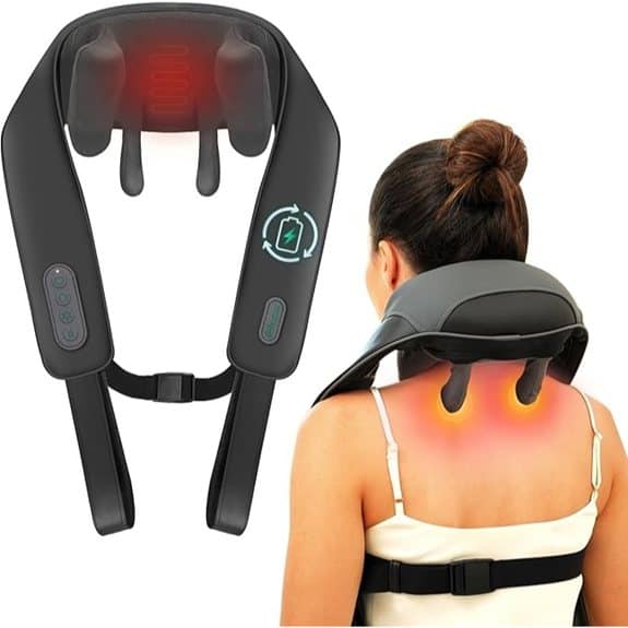 Snailax Cordless Neck Shoulder Massager with Heat