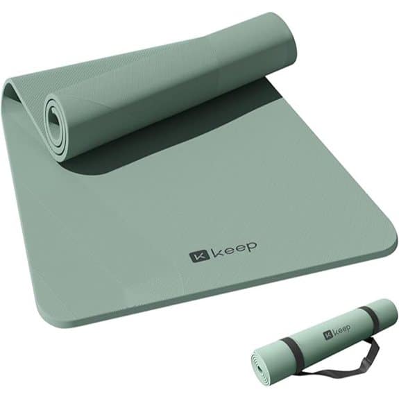 KEEP 32 Extra Wide Yoga Mat with Strap