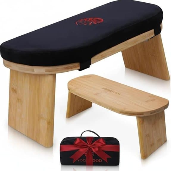Yoga Dood Folding Bamboo Meditation Bench