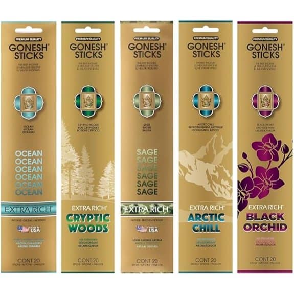 Gonesh Extra Rich Scented Incense Sticks Variety Pack