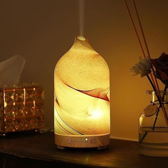 Hand Blown Glass Diffuser with Night Light