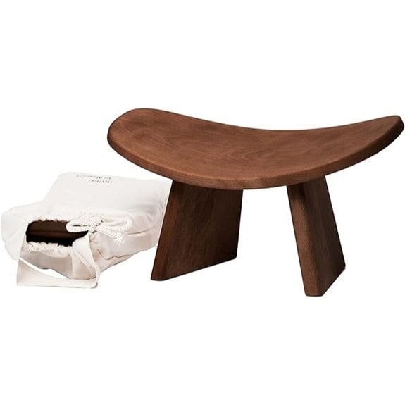 IKUKO Portable Handmade Meditation Bench Seiza Seat