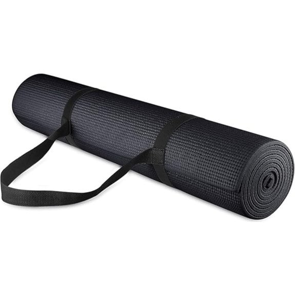 Fitvids High-Density 1/4-Inch Yoga Mat with Strap