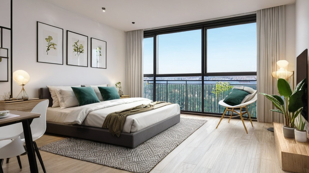 Photo feng shui studio apartment