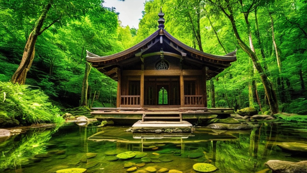 Photo peaceful sanctuary