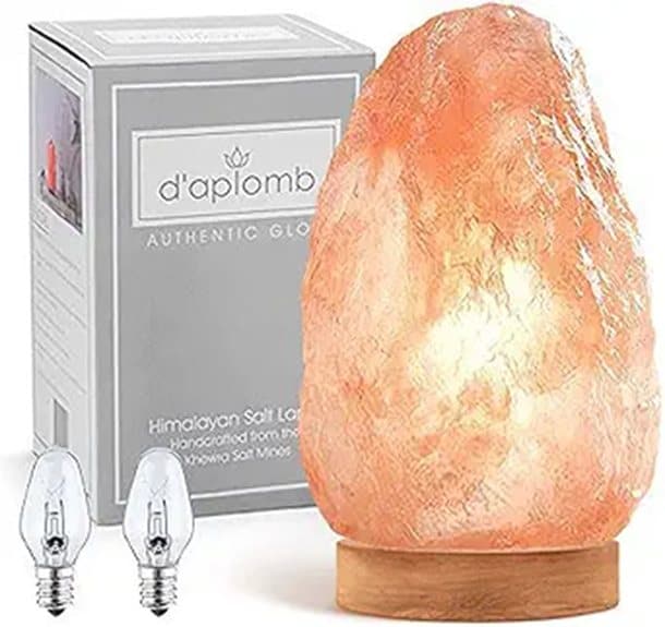 d'aplomb Himalayan Salt Lamp 12 lb with dimmer