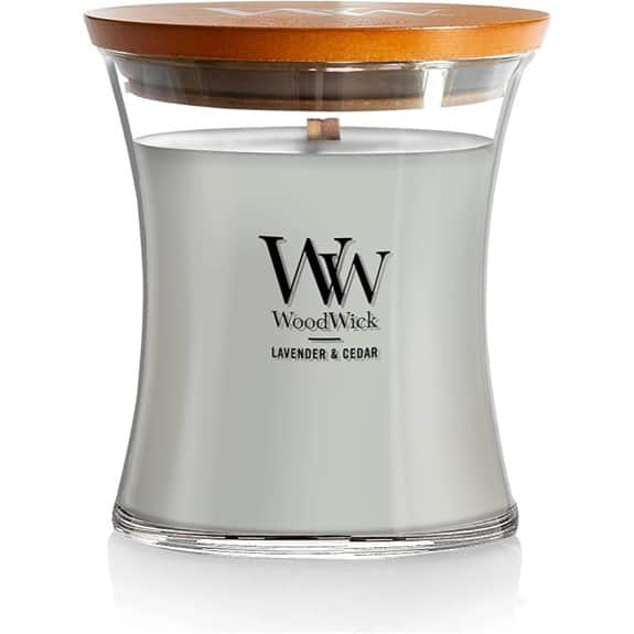 WoodWick Lavender Cedar Candle with Crackling Wick