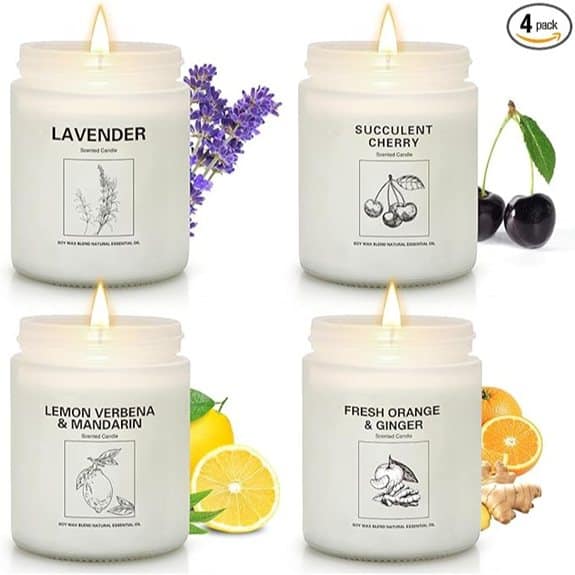 Soy Wax Candle Gift Set Lavender Citrus