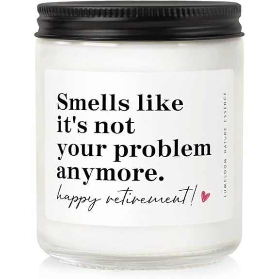 Lavender Soy Candle Retirement Gift for All