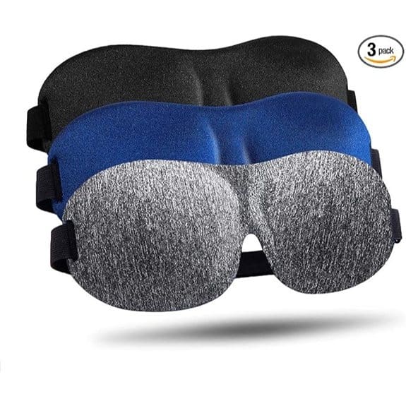 LKY DIGITAL Side Sleeper Sleep Mask 3-Pack