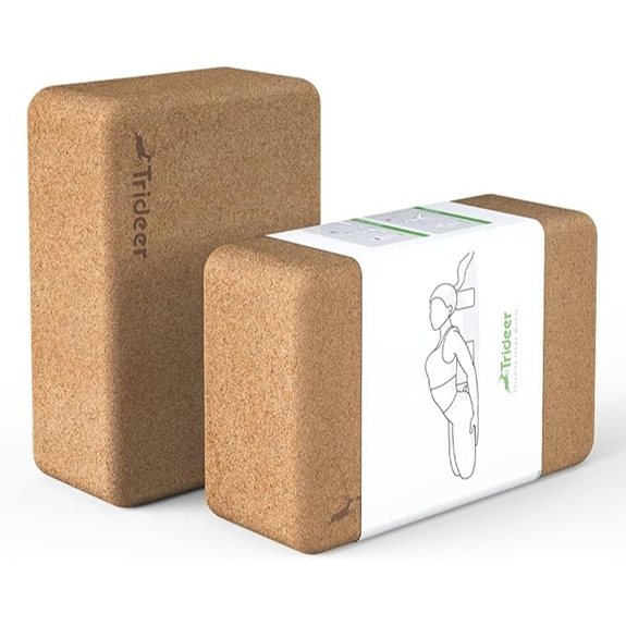 Trideer Cork Yoga Blocks 2-Pack Non-Slip