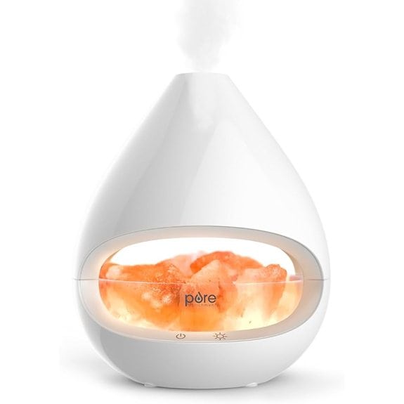 Pure Enrichment PureGlow Crystal 2-in-1 Salt Lamp diffuser