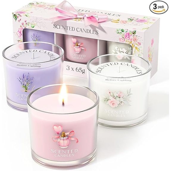 Scented Candle Gift Set for Stress Relief