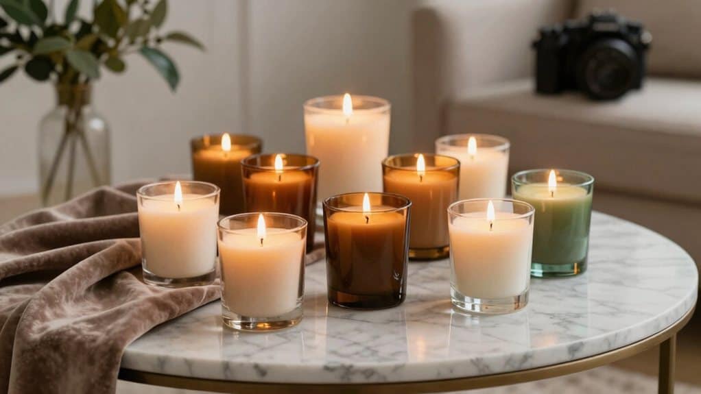 scented candle sets ambience
