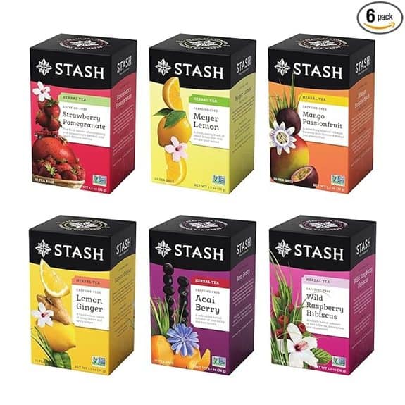 Stash Fruity Herbal Tea Sampler 6 Flavors
