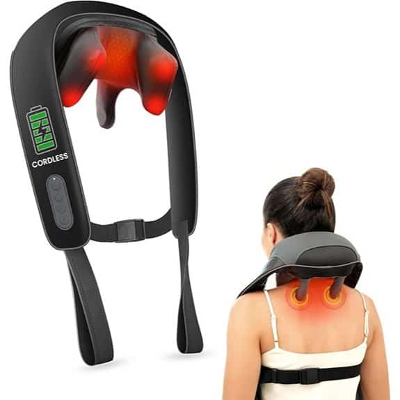Snailax Neck Massager with Heat Cordless