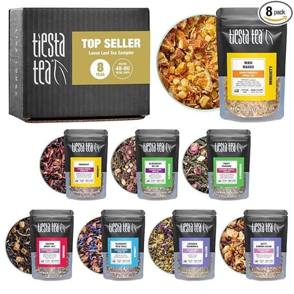 Tiesta Tea Loose Leaf Sampler Set 8 Pouches