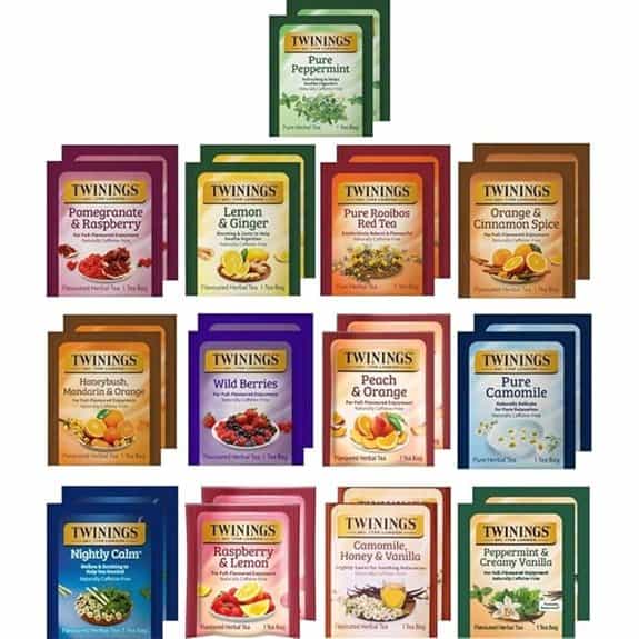 Twinings Herbal Tea Variety Pack 26 Caffeine-Free Bags