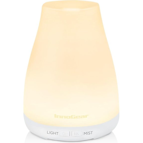 InnoGear Ultrasonic Essential Oil Diffuser Auto Off White