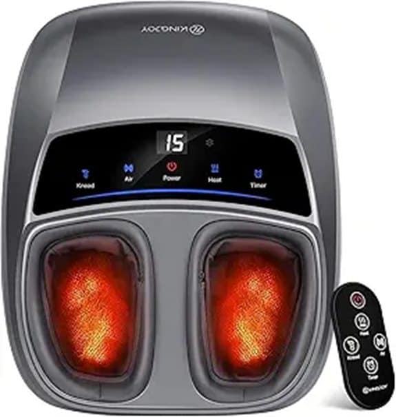 KINGJOY Upgraded 2026 Heat Foot Massager for Neuropathy